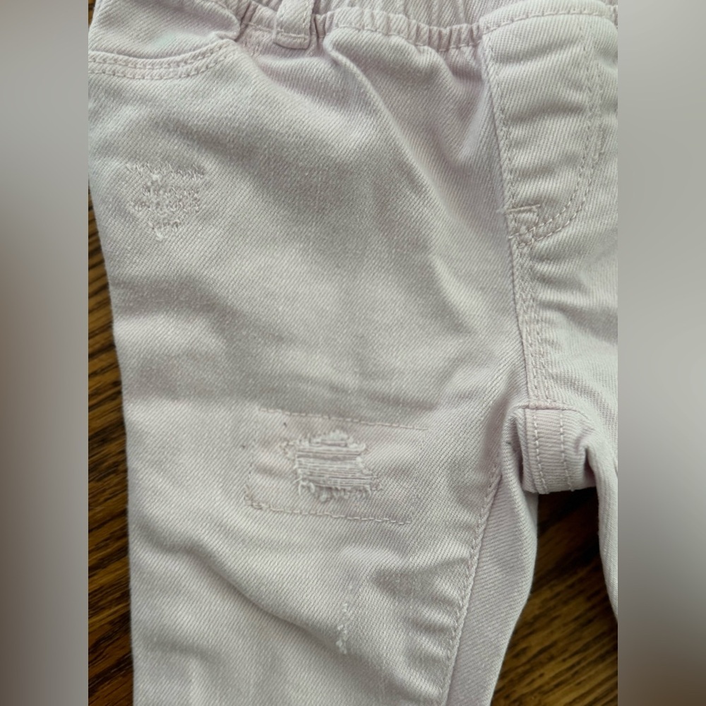 Baby Gap Pink Distress Denim - Picture 4 of 6
